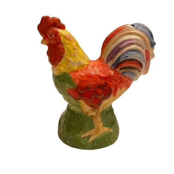 Vintage Rooster and Hen Farmhouse Americana Salt and Pepper Shakers - Picture 7 of 13